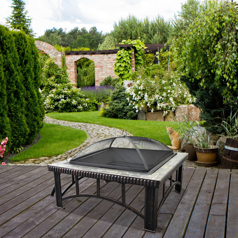 Astella Cast Iron Wood Burning Fire Pit Table & Reviews Wayfair